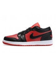 Кроссовки Nike Air Jordan 1 Low черно-красные