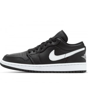 Кроссовки Nike Air Jordan 1 Low черные с белым